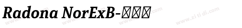 Radona NorExB字体转换
